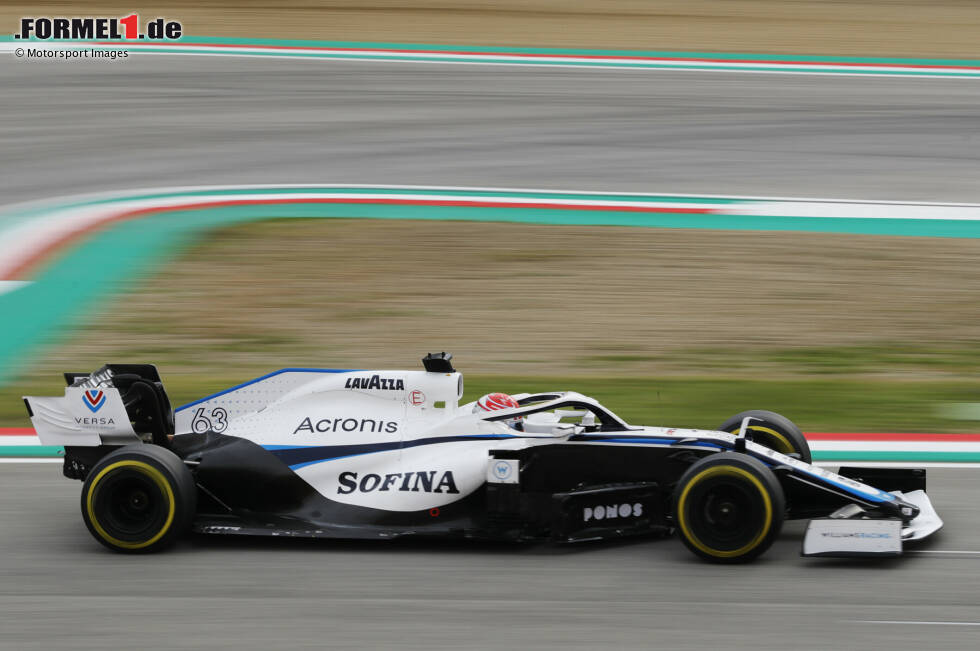 Foto zur News: In diesem Farbdesign geht Williams in der Saison 2020 schließlich auf die Strecke. Es hilft nicht viel: Man belegt den letzten Platz in der Konstrukteurswertung, ohne Punkte.