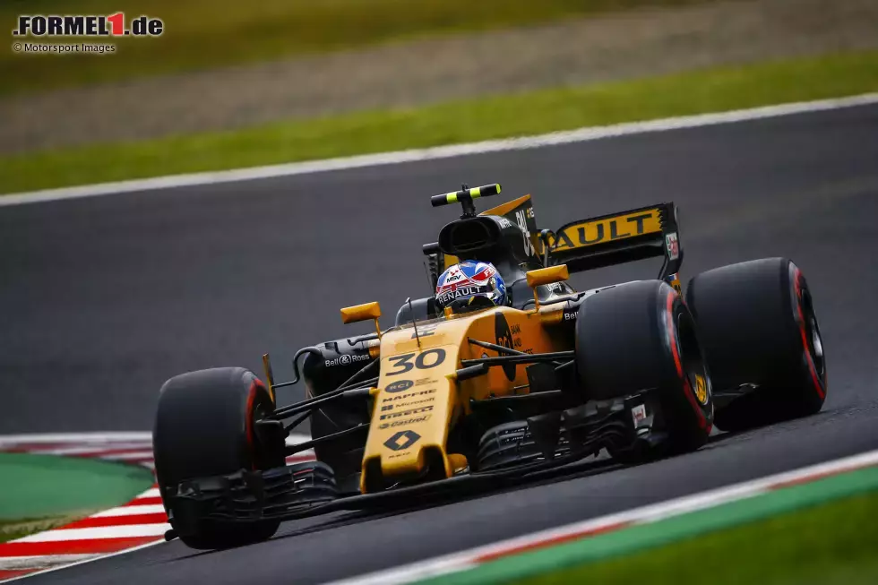 Foto zur News: Letztes Formel-1-Rennen: Suzuka 2017. Ergebnis: P12. Renault setzte anschließend Palmer-Ersatzmann Carlos Sainz noch vor dem Saisonende erstmals ins Auto, Palmer verlor damit sein Cockpit.