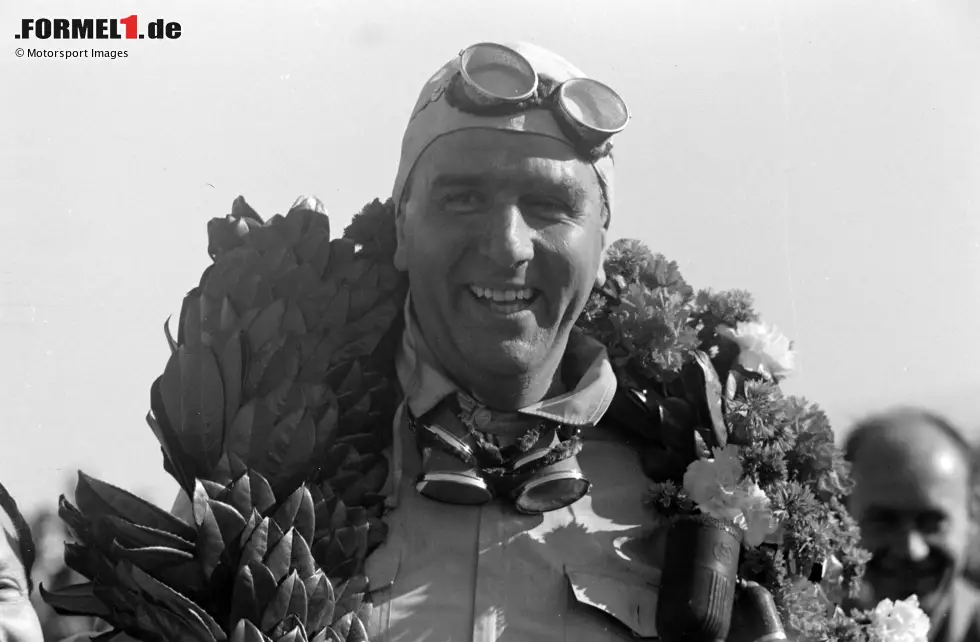 Foto zur News: Nürburgring 1952: Giuseppe Farina ist einer der ersten Superstars der jungen Formel 1 - und mit 47 Jahren einer der ältesten Gewinner. Er erzielt insgesamt fünf Grand-Prix-Siege mit über 40 Jahren.