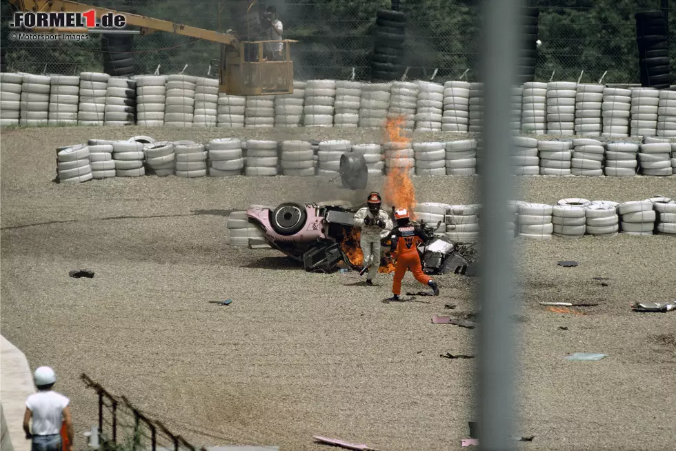 Foto zur News: 1991 gewinnt Herbert als Mazda-Fahrer die 24 Stunden von Le Mans, das berühmteste Langstreckenrennen der Welt. Wenige Monate später stürmt er in Fuji mutig zur Unfallstelle eines Fahrerkollegen, um Ersthelfer zu sein-.