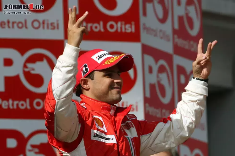 Foto zur News: Der unbestrittene König von Istanbul ist jedoch Felipe Massa. Der Ferrari-Pilot gewinnt den Grand Prix von 2006 bis 2008 dreimal in Folge und ist auch der einzige Mehrfach-Sieger auf der Strecke. Von den aktuellen Piloten haben aber auch Kimi Räikkönen, Sebastian Vettel und Lewis Hamilton bereits dort gewonnen.