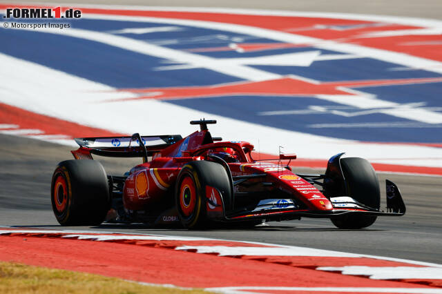 Foto zur News: 1. Ferrari - Letzter Sieg: Großer Preis der USA 2024 mit Charles Leclerc