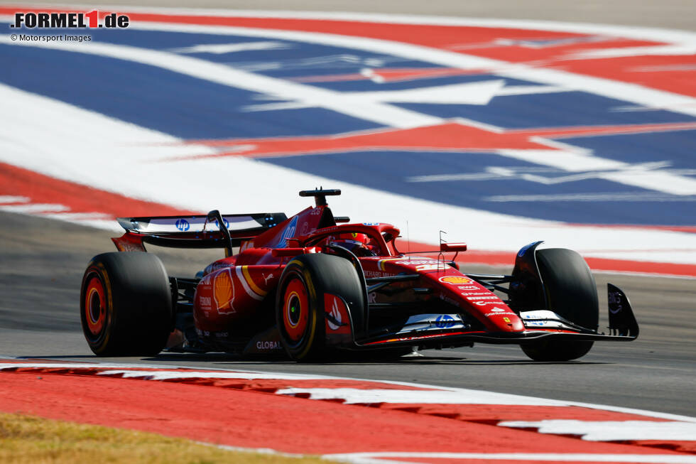 Foto zur News: 1. Ferrari - Letzter Sieg: Großer Preis der USA 2024 mit Charles Leclerc