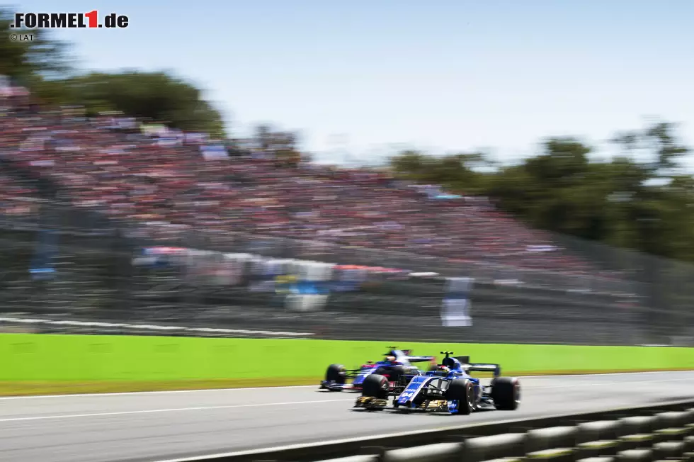 Foto zur News: Die Autos erreichen in Monza eine Höchstgeschwindigkeit von 336 km/h - der dritthöchste Wert in der Formel 1: hinter Paul Ricard (340 km/h) und Mexiko-Stadt (350 km/h).