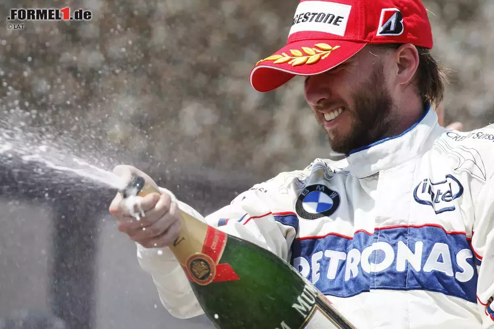 Foto zur News: #9 Podestplätze ohne Sieg: Nick Heidfeld stand in seiner Formel-1-Karriere 13-mal auf dem Podium - aber nie auf der obersten Stufe. Theoretisch haben mehrere Fahrer die Chance, ihm diesen zweifelhaften Rekord abzunehmen. Ganz oben stehen Romain Grosjean und Sergio Perez mit aktuell 10 beziehungsweise 8 Podestplätzen ohne Sieg.