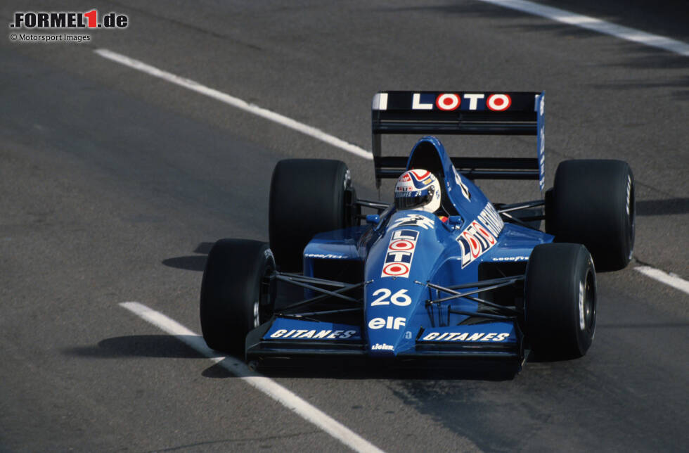 Foto zur News: #26: Philippe Alliot (Ligier): Ähnlich lief es für den Teamkollegen aus Frankreich, der ebenfalls den Sprung in die Punkteränge verfehlte, allerdings deutlicher als Larini.