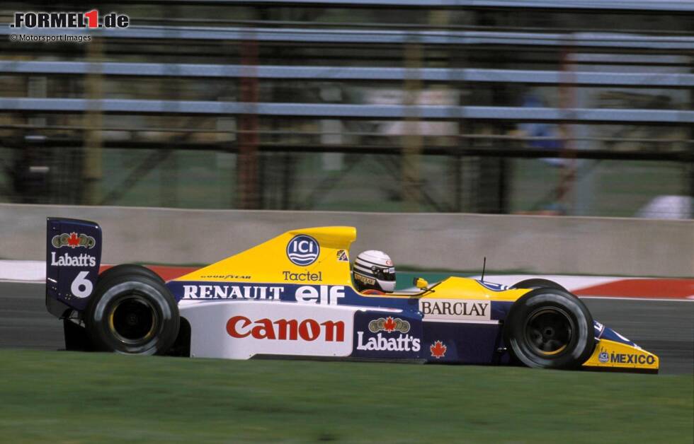 Foto zur News: #6: Riccardo Patrese (Williams): Der Italiener unterlag im Teamduell gegen Thierry Boutsen nur knapp und wurde WM-Siebter, kam aber ebenfalls auf einen Saisonsieg.