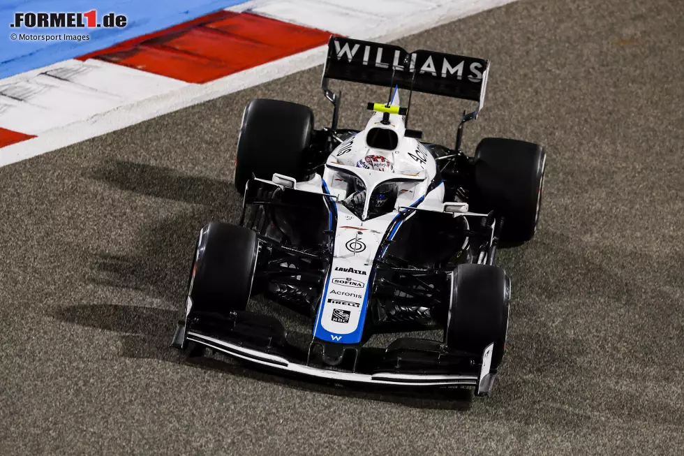 Foto zur News: Nicholas Latifi (4): Seine Leistung im Rennen war ordentlich, doch im Qualifying war der Rookie wieder einmal völlig chancenlos. Letzter Platz in Q1 und neun Zehntel langsamer als der Teamkollege, der es in Q2 schaffte. Am Sonntag lief es deutlich besser mit P14, doch seine Schwäche im Qualifying muss er endlich in den Griff bekommen.