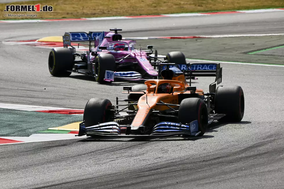 Foto zur News: Carlos Sainz (2): Norris im Qualifying knapp geschlagen und im Rennen mit P6 das Maximum herausgeholt. Hätte sogar als I-Tüpfelchen noch einen der beiden Racing Points hinter sich lassen können, wenn er am Ende nicht durch eine Überrundung Zeit verloren hätte. Nur 1,5 Sekunden fehlten auf Perez und P5.