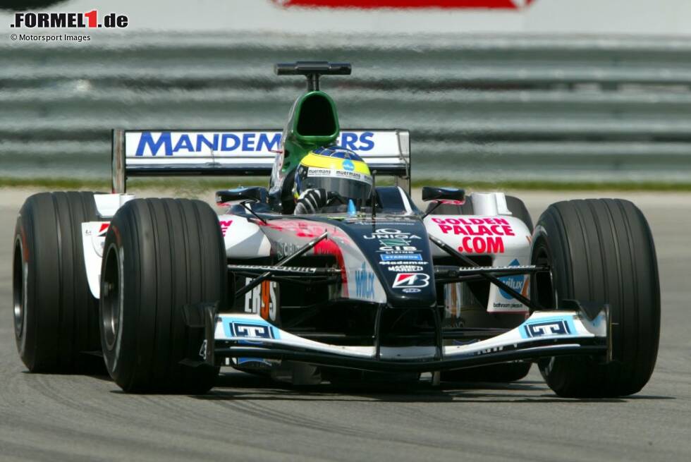 Foto zur News: Dennoch holt Zsolt Baumgartner mit diesem Auto beim US-Grand-Prix Minardis ersten Punkt seit zwei Jahren. Dass er dabei als Letzter im Ziel ist und drei Runden Rückstand hat, wird da zur Nebensache - genau wie die vier Sekunden Rückstand in der Qualifikation.