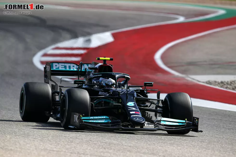 Foto zur News: Valtteri Bottas (3): Im Qualifying hätte mehr gehen müssen bei ihm. Gleiches gilt für das Rennen: P6 ist von P9 kommend im Mercedes zu wenig. Hing zu lange hinter Formel-1-Neuling Tsunoda fest, wie schon Hamilton in der Türkei. Plus: Schwacher Start ins Rennen. Das ist nach der Motoren-Rückversetzung befriedigend, mehr nicht.