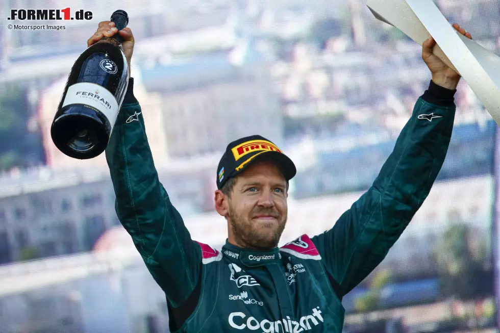 Foto zur News: Sebastian Vettel (1): Die Bestnote für Vettel, weil er richtig gut unterwegs war in Baku. Die Strategie hat er perfekt umgesetzt und jede Chance ergriffen, die ihm geboten wurde. Plus: Tolle Überholmanöver! Einziger Schönheitsfehler: Im Qualifying hat er einen besseren Startplatz durch einen Vier-Zehntel-Schnitzer verschenkt.