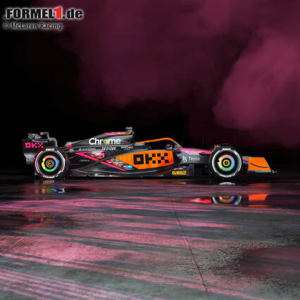 McLaren drives in Singapore and Japan with a special livery.  The papaya orange is complemented by neon pink embellishments in a style according to Zak Brown "brave" Design.  We look at other examples of special paintwork in Formula 1 history.