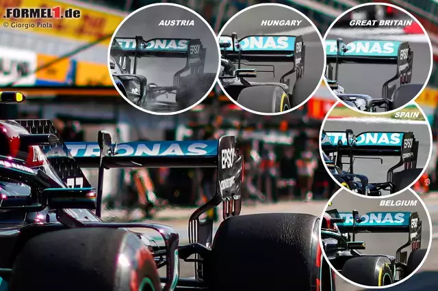 Foto zur News: Formel-1-Heckflügel sehen von Strecke zu Strecke anders aus, zumindest im Detail. In Monza aber werden alle Flügel flach - so flach wie nirgendwo sonst im Kalender. Und das ist schon seit Jahren so, wie unsere Technik-Zeitreise zum Italien-Grand-Prix zeigt ...