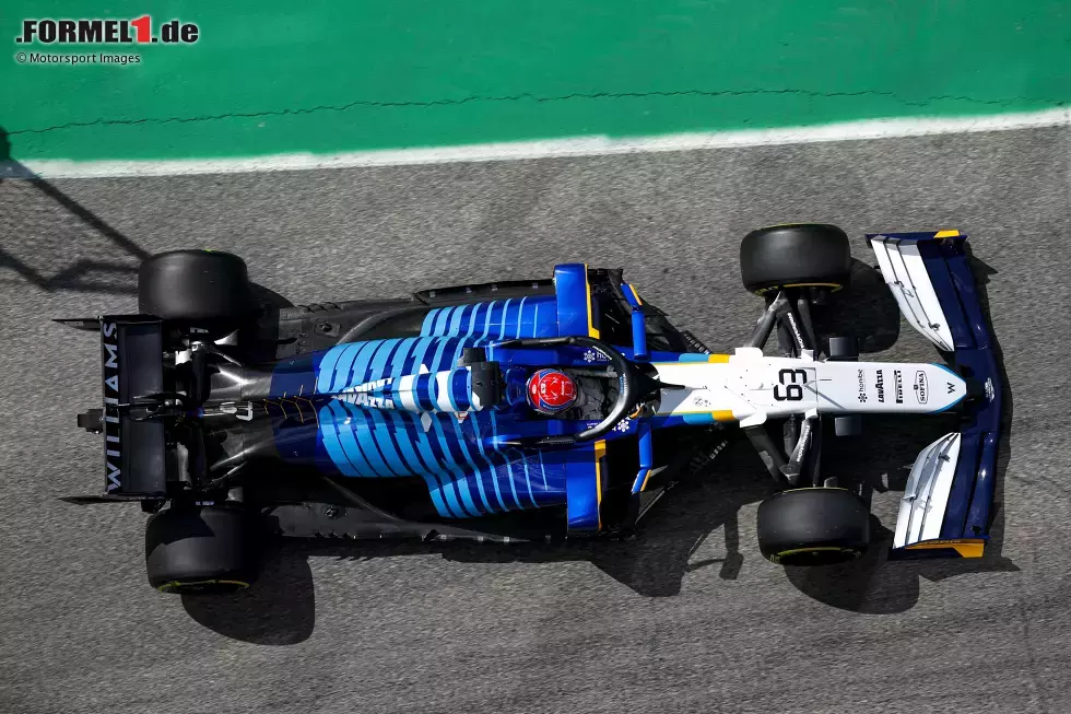 Foto zur News: Williams: Stellte ebenfalls in Imola auf den Z-Unterboden um - die drei Finnen am Übergang in die Diagonalform stammen noch vom klassischen Unterboden