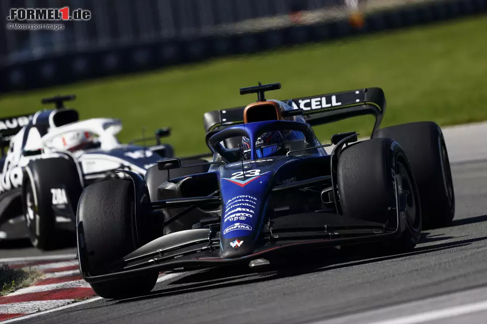 Foto zur News: Alexander Albon (3): Schneller als Teamkollege Latifi und trotz Ausritt mit einem guten Qualifying. Im Rennen lag er kurzzeitig in den Top 10, konnte die Position aber nicht halten. Pech mit dem VSC besiegelte dann sein Schicksal. Gesteht aber selbst, dass die Pace sowieso nicht für Punkte gereicht hätte.