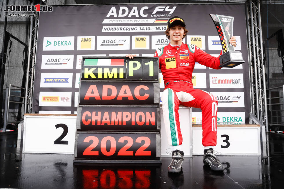 Foto zur News: Hoch gehandelt wird auch der Italiener Andrea Kimi Antonelli, der 2022 die Deutsche und Italienische Formel 4 gewann und in die Formula Regional aufsteigen wird. Außerdem bei Mercedes: Paul Aron (Dritter der Formula Regional Europe) sowie Alex Powell, Yuanpu Cui und Luna Fluxa (alle Kartsport).