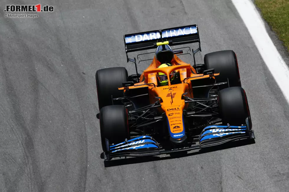 Foto zur News: Zum Vergleich: Der McLaren MCL35M aus der Formel-1-Saison 2021.