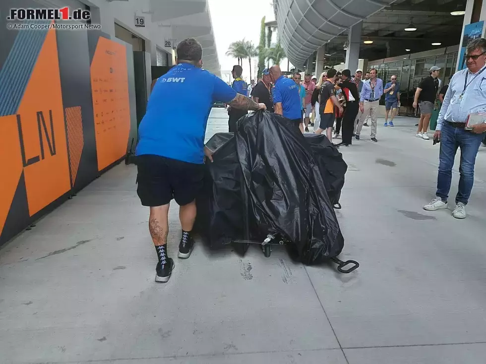 Foto zur News: ... er das Qualifying nicht bestreiten kann. Für Ocon wird stattdessen das Ersatzchassis (Foto) aufgebaut, damit der Alpine-Fahrer am Sonntag im Grand Prix teilnehmen kann, dann allerdings vom letzten Startplatz aus (oder aus der Boxengasse).