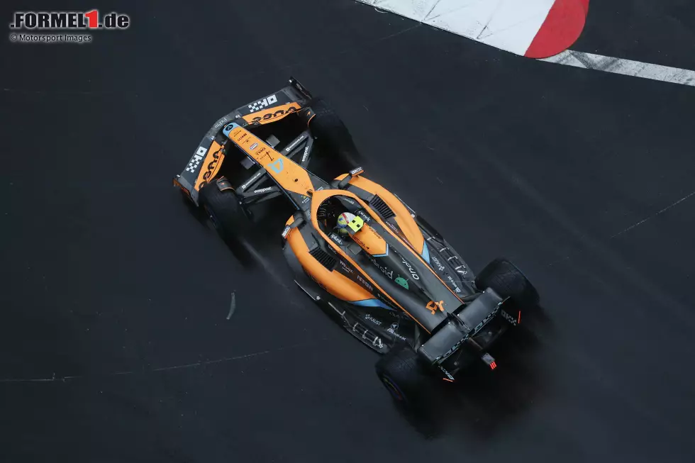 Foto zur News: Lando Norris (2): Geht gesundheitlich angeschlagen ins Wochenende, aber macht seine Sache gewohnt gut. Einziger Makel: Er fällt im Rennen hinter Russell zurück. Sonst einwandfrei.