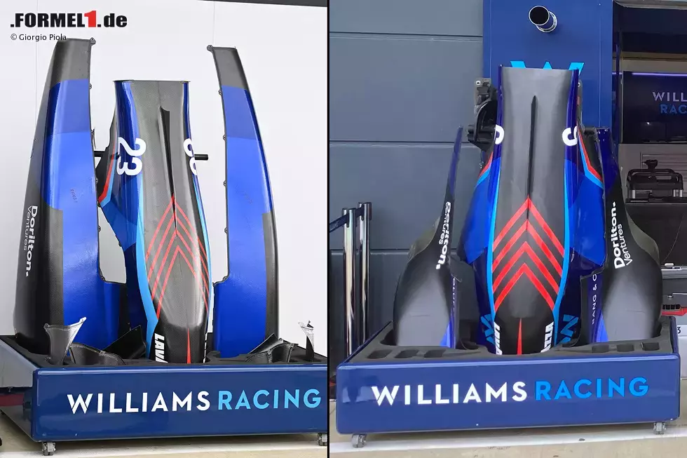 Foto zur News: Williams FW44: Motorhauben