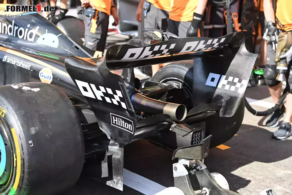 Foto zur News: McLaren MCL36: Heckflügel mit Diffusor