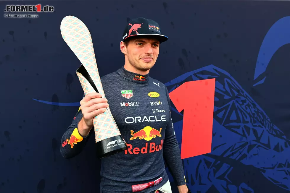 Foto zur News: Max Verstappen (2): Auch für den Rennsieger reicht es hauchdünn nicht zur 1. Hier ziehen wir das verhältnismäßig &quot;schlechte&quot; Qualifying ab. Im Rennen hat er dann alles richtig gemacht - wenngleich er es nach dem Defekt von Leclerc und der Stallorder gegen Perez auch nicht besonders schwer hatte.