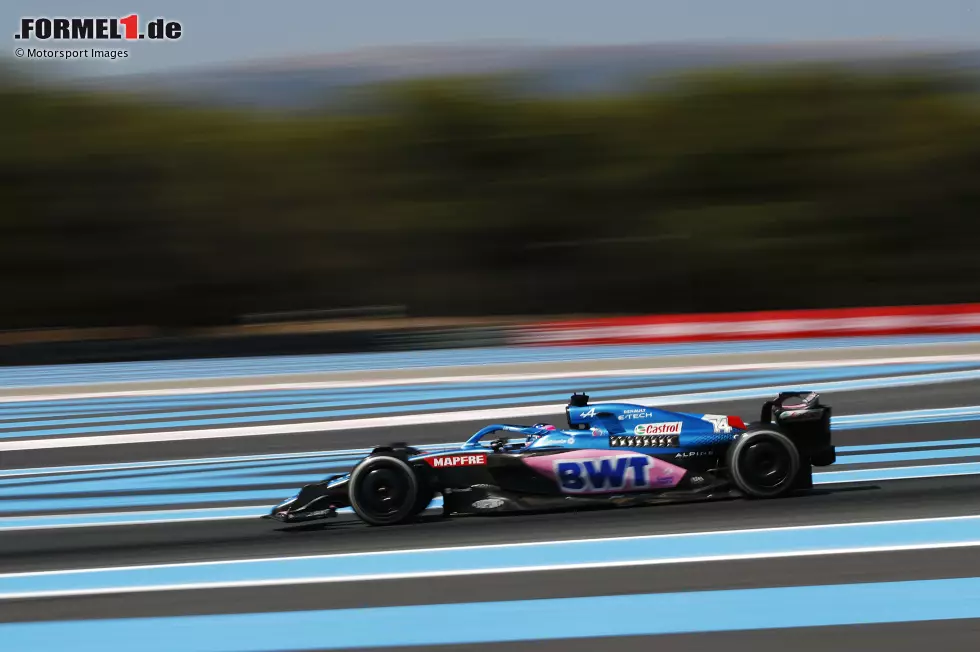 Foto zur News: Fernando Alonso (2): P6 im Rennen und damit das Maximum herausgeholt. Sagt auch selbst, dass das die &quot;natürliche&quot; Position von Alpine aktuell sei. Punktete in Le Castellet bereits zum siebten Mal in Folge. So eine lange Serie haben momentan sonst nur Verstappen und Hamilton.