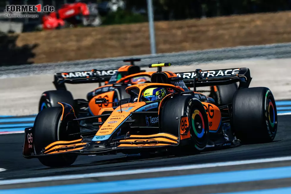 Foto zur News: Lando Norris (2): Highlight war das Qualifying, in dem er &quot;Best of the Rest&quot; war und sogar Russell schlagen konnte. Im Rennen ging der McLaren dann aber nicht mehr so gut und er verlor neben Russell weitere Plätze an Sainz und Alonso. Trotzdem unterm Strich wieder einmal ein gutes Wochenende.