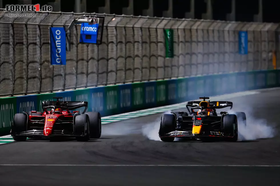 Foto zur News: Max Verstappen (2): Dem Rennsieger ziehen wir unter anderem P4 im Qualifying ab, während der Teamkollege auf Pole fährt. Im Rennen hat er sich dann - wie auch schon in Bahrain - von Leclerc austricksen lassen. Dieses Mal reichte es zwar trotzdem zum Sieg - aber eben auch nicht zur Bestnote.