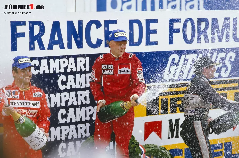 Foto zur News: Zum Abschluss noch die mehrfachen Weltmeister, die es nie geschafft haben, ihren WM-Titel erfolgreich zu verteidigen: Graham Hill (1962, 1968), Jim Clark (1963, 1965), Jackie Stewart (1969, 1971, 1973), Emerson Fittipaldi (1972, 1974), Niki Lauda (1975, 1977, 1984) und Nelson Piquet (1981, 1983, 1987).