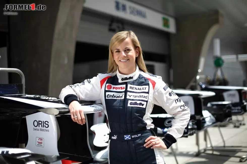 Foto zur News: Es dauert 22 Jahre, bis wieder eine Frau an einem Formel-1-Wochenende teilnimmt: Susie Wolff, Entwicklungs- und Testfahrerin bei Williams, bestreitet 2014 das erste Freie Training zum Grand Prix von Großbritannien.