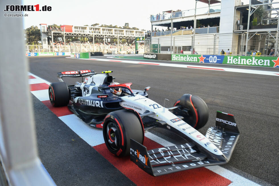 Foto zur News: Yuki Tsunoda (3): P8 im Qualifying und P10 im Rennen sind im AlphaTauri mehr als solide. Dafür lief es am Samstag überhaupt nicht. P18 im Shootout, im Sprint nach einer Berührung mit dem Teamkollegen früh raus. Der Samstag zählt in unserer Bewertung zwar weniger, ruiniert ihm aber am Ende die Chance auf eine 2.