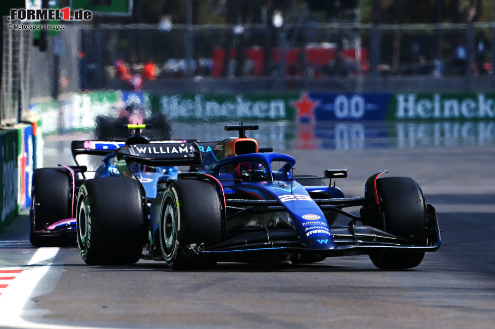 Foto zur News: Alexander Albon (3): Quasi das Gegenteil von Tsunoda. Nimmt man nur den Samstag, hätte es für Albon vermutlich zur 2 gereicht. Doch der zählt eben nicht so viel, und P13 im Qualifying und P12 im Rennen sind zwar ordentlich im Williams. Aber er selbst zeigte am Samstag, dass eigentlich noch etwas mehr möglich gewesen wäre ...