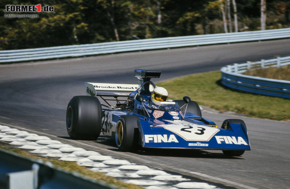 Foto zur News: Surtees-Ford TS14A: Mike Hailwood (Großbritannien), Carlos Pace (Brasilien) und teilweise Jochen Mass (Deutschland), Andrea de Adamich (Italien) sowie Luiz Bueno (Brasilien)