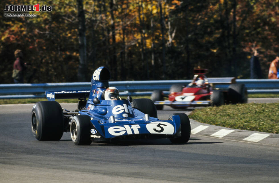 Foto zur News: Tyrrell-Ford 006: Jackie Stewart (Großbritannien), François Cevert (Frankreich) und teilweise Chris Amon (Neuseeland)