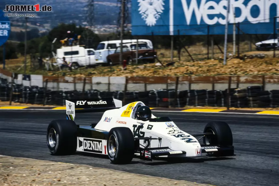 Foto zur News: Williams-Honda FW09: Keke Rosberg (Finnland), Jacques Laffite (Frankreich), Jonathan Palmer (Großbritannien)