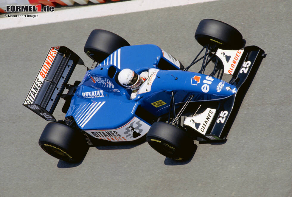 Foto zur News: Ligier-Renault JS39: Martin Brundle (Großbritannien), Mark Blundell (Großbritannien)