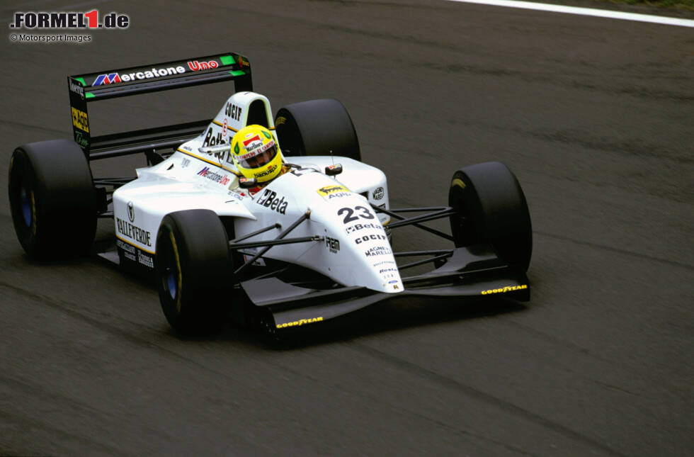 Foto zur News: Minardi-Ford M193: Christian Fittipaldi (Brasilien) und teilweise Fabrizio Barbazza (Italien), Pierluigi Martini (Italien) sowie Jean-Marc Gounon (Frankreich)