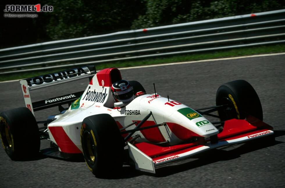 Foto zur News: Footwork-Mugen-Honda FA14: Derek Warwick (Großbritannien), Aguri Suzuki (Japan)