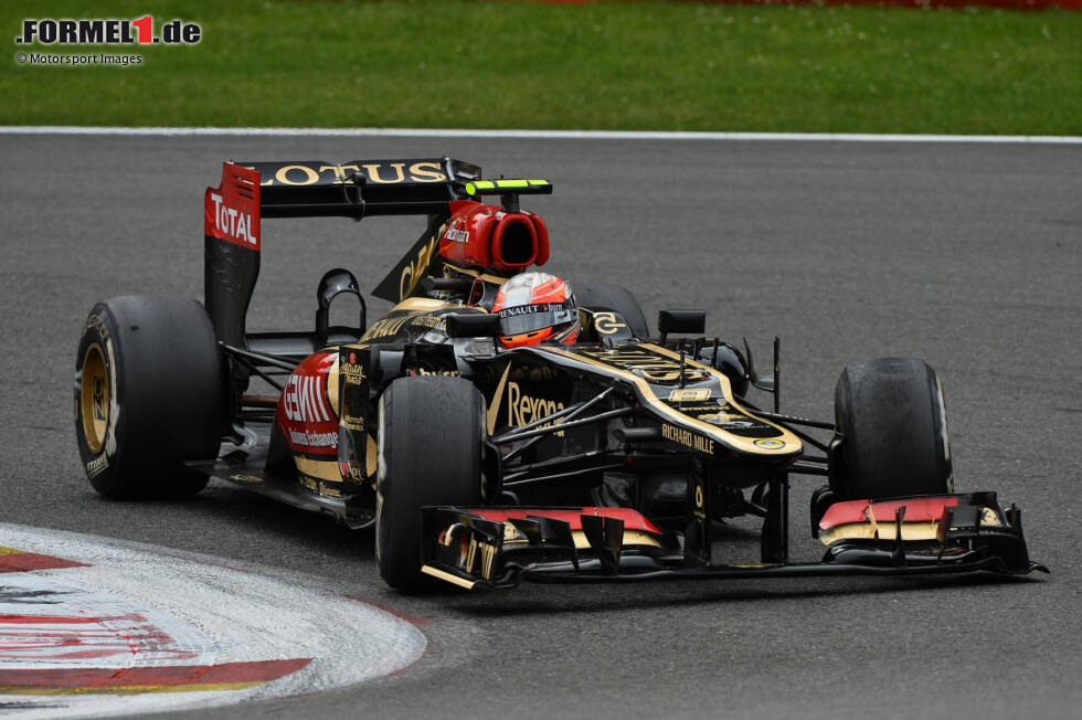 Foto zur News: Lotus-Renault E21: Kimi Räikkönen (Finnland), Romain Grosjean (Frankreich) und ersatzweise Heikki Kovalainen (Finnland)