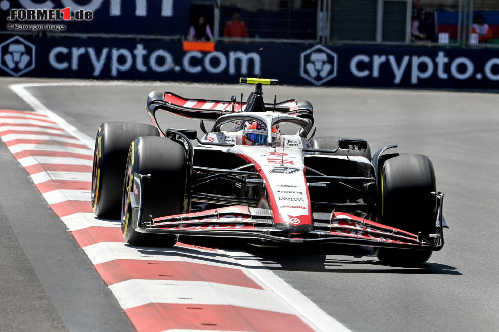 Foto zur News: ... Nico Hülkenberg im Haas VF-23 nicht erreicht. Ihm fehlen 0,411 Sekunden zum Weiterkommen, es wird Startplatz zwölf für den Deutschen im Sprintrennen.