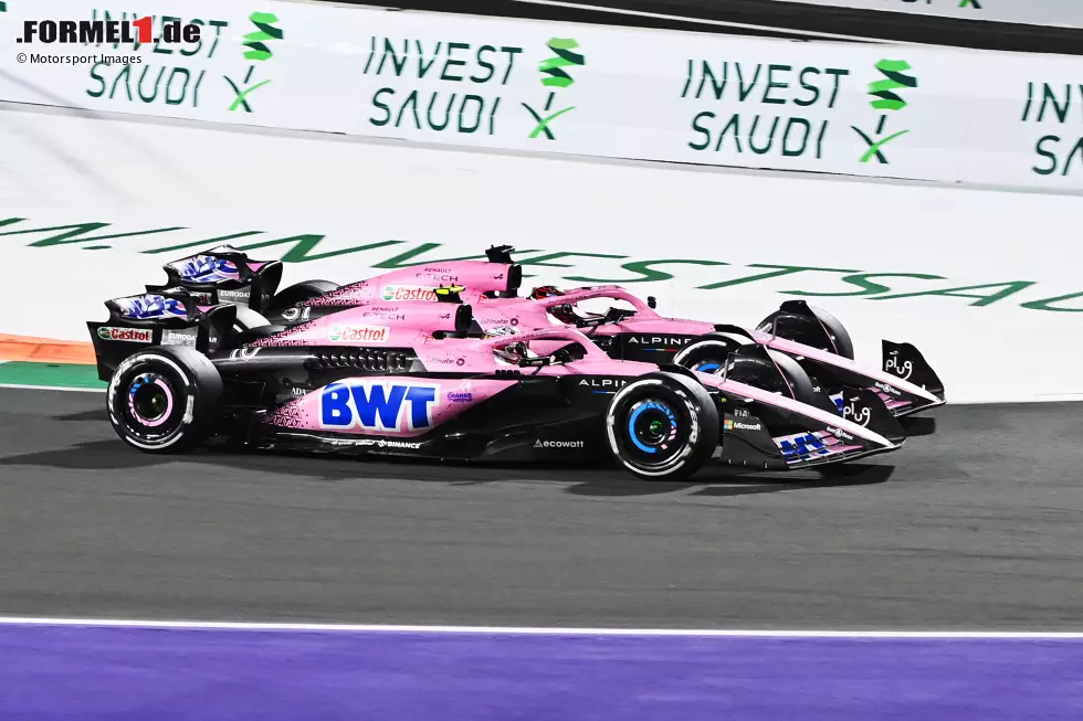 Foto zur News: ... Alpine mit Esteban Ocon vor Pierre Gasly, dem fünften Team in unserem diesjährigen Ranking nach zwei Grands Prix. Der letzte Punkte geht an ...