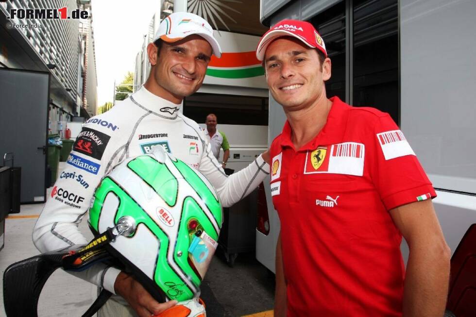 Foto zur News: 2009 - 6 Fahrerwechsel: 2009 ist wieder deutlich mehr Bewegung. Nach der Verletzung von Felipe Massa probiert es Ferrari erst mit Luca Badoer, dann mit Giancarlo Fisichella, dessen Platz bei Force India Vitantonio Liuzzi einnimmt. Bei Renault fliegt derweil Nelson Piquet jun. und packt zum Thema Crashgate aus.