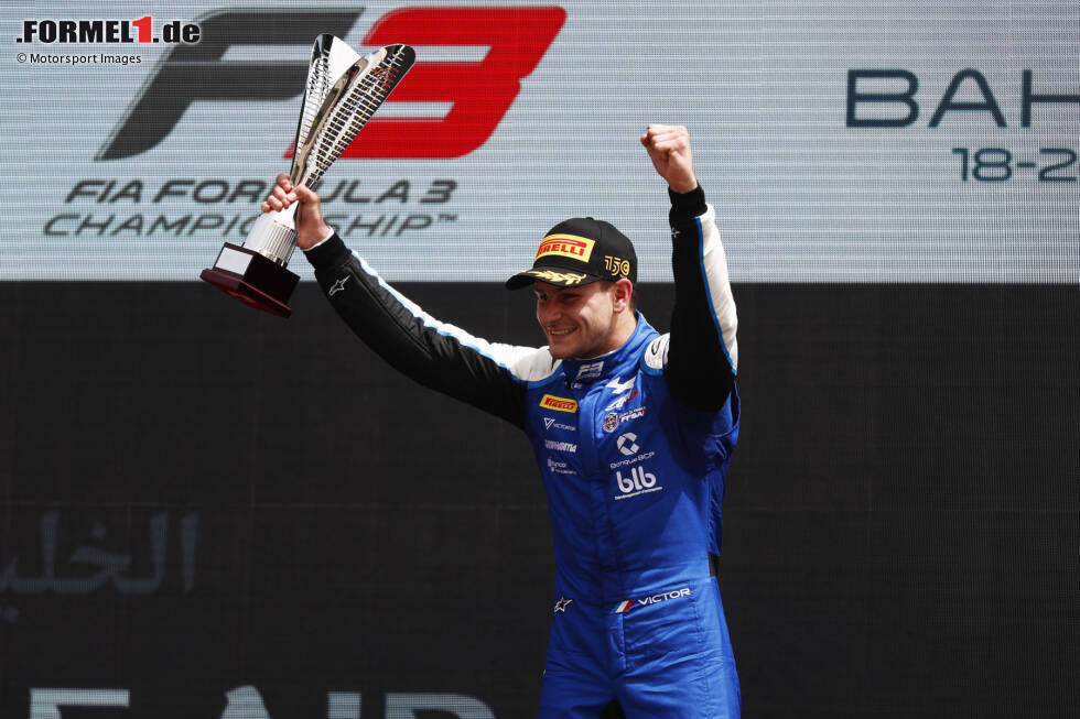 Foto zur News: Alpine - Victor Martins (5. in der Formel 2): Der F3-Meister von 2022 hat seinen Speed mit drei Polepositions bewiesen und wurde für ART bester Rookie in der Formel 2. Neun Mal fuhr er auf das Podest, gewann allerdings nur ein Rennen dabei. Könnte 2024 ein Titelkandidat sein und auch Freitagstrainings für Alpine bestreiten.