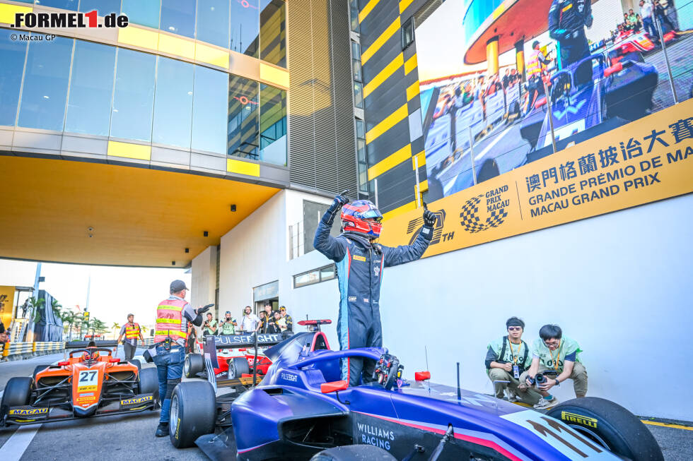 Foto zur News: Williams - Luke Browning (15. in der Formel 3): Sein Sieg beim prestigeträchtigen Formel-3-Weltcup in Macau war eindeutig der Höhepunkt des Briten, denn ein Sieg gelang ihm in der regulären Formel-3-Saison nicht. Ein Top-10-Ergebnis in den letzten elf Saisonrennen reicht nicht für einen Aufstieg in die Formel 2.