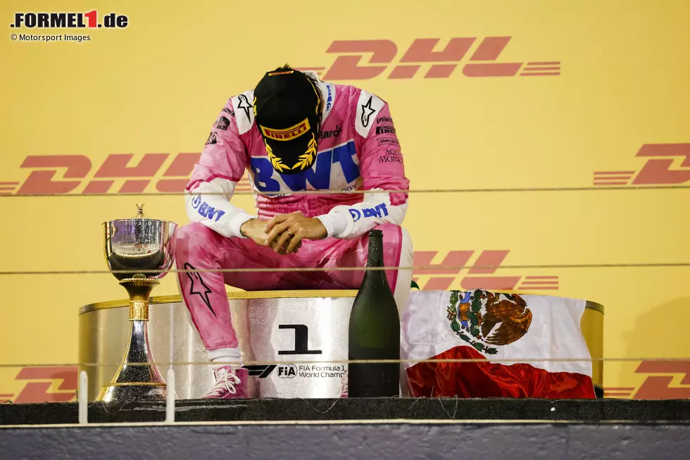 Foto zur News: 5. Meiste Rennen bis zum ersten Sieg: 190 Mal musste Sergio Perez starten, bis er in Bahrain 2020 den ersten Sieg feiern konnte. Dass er den Rekord verlieren könnte, ist aber unwahrscheinlich. Zwar fehlen Nico Hülkenberg nur zehn Rennen, aber im Haas dürfte der Sieg schwierig werden. Ihm würde ja auch schon das erste Podest reichen.