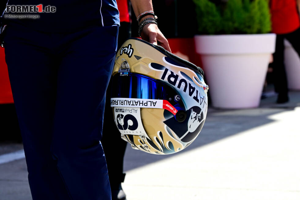 Foto zur News: ... einem veränderten Helmdesign, was beides erstmals in Ungarn zu sehen ist. Und noch eine Premiere wartet auf Ricciardo, weil er ...