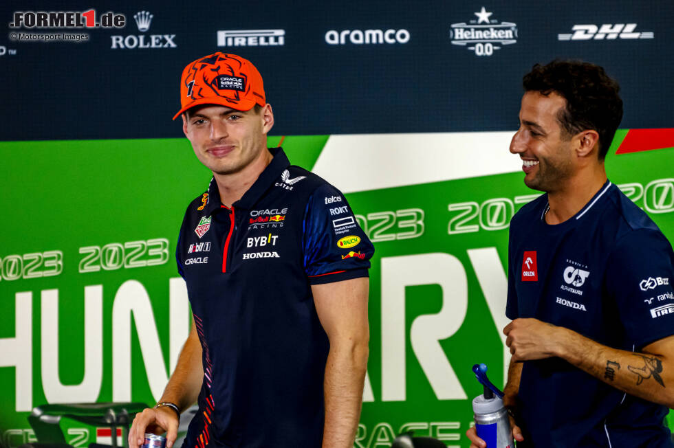 Foto zur News: ... viele bekannte Gesichter, darunter Max Verstappen (links), mit dem er von 2016 bis 2018 bei Red Bull fuhr. Jetzt aber ...