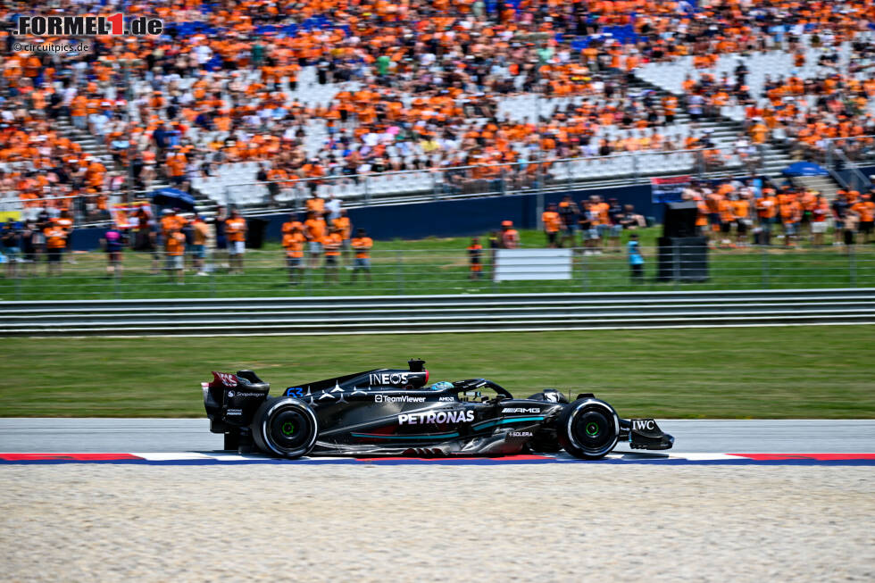 Foto zur News: ... George Russell im zweiten Mercedes: Als Elfter ist er in Q3 ebenfalls nicht dabei. Sein Fazit: &quot;Wir waren einfach nicht schnell genug.&quot; Das trifft auch auf ...